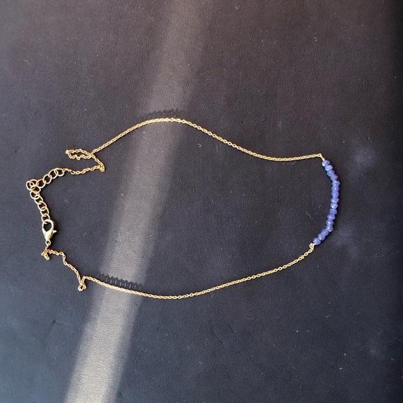 Blue and gold necklace